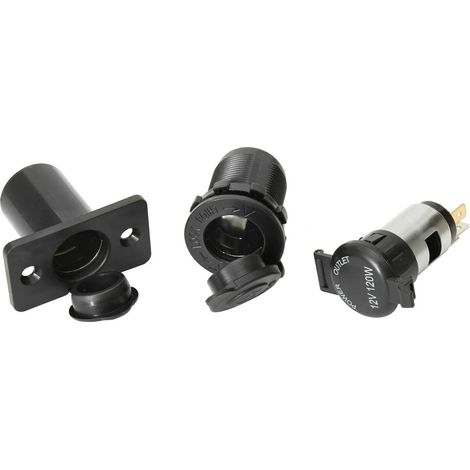 KFZ Steckdose 12 V 24 V Einbau Buchse Zigarettenanzünder Auto universal Motorrad A (1/2)