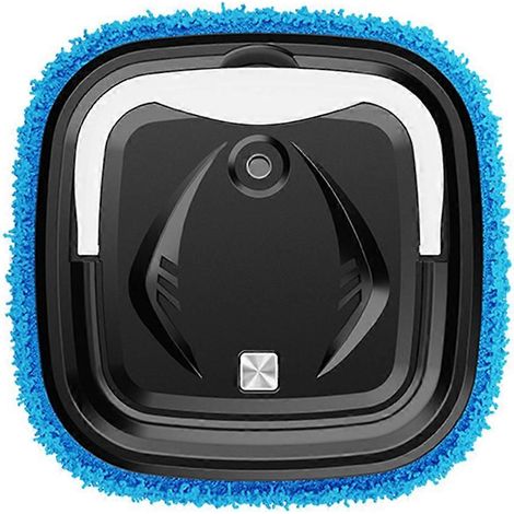 Aspirateur robot intelligent sans fil, balayeuse rotative, nettoyage puissant, humidification, séchage et lavage, noir (1/5)