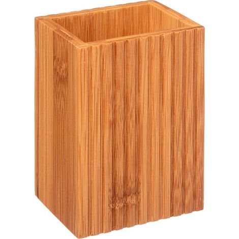 Vaso de baño de bambú colección terre