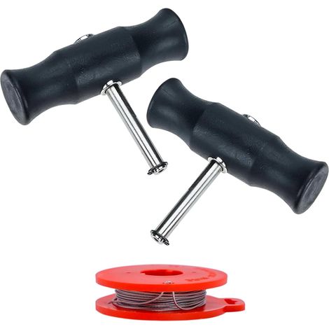 3 Pièces Outils de Dépose de Pare-Brise Universel, Outils pour Pare Brise de Voiture, Kit d’Enlèvement de Pare-bris 1 Rouleaux de Fil et 2 pcs Poignées de Vitre pour Fenêtre de Pare-Brise