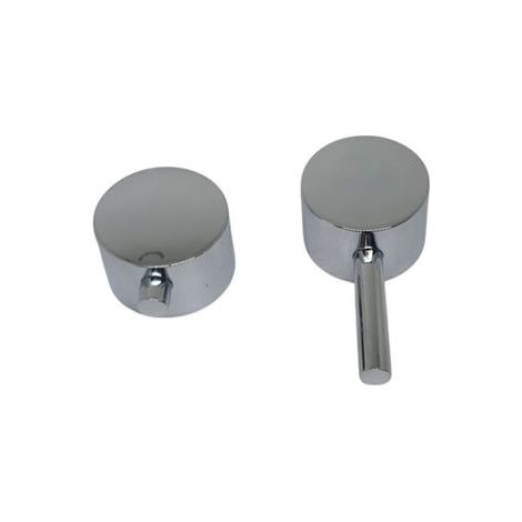 Ricambio coppia maniglie cromate  per rubinetteria meccanica Essential Grandform ESNMANRUBMECC