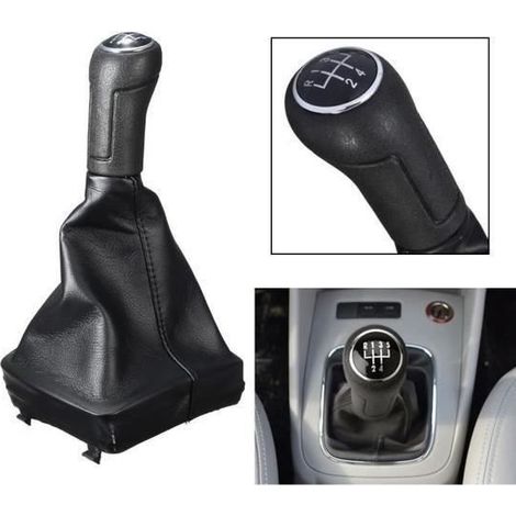 Pommeau de levier 5 vitesses pour Volkswagen VW Polo MK4 9N 9N2 (1/4)