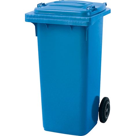 BRB Müllbehälter, Inhalt 120 Liter, BxTxH 480x550x930 mm, Niederdruck-Polyethylen (PE-HD) (blau)