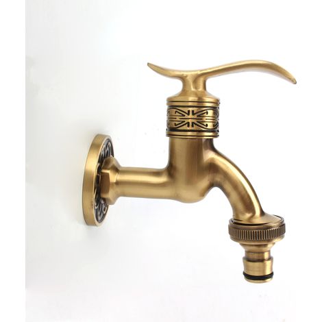 et mural rétro en laiton pour machine à laver, serpillière pour piscine, jardin (1/5)
