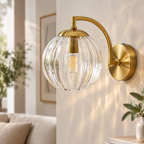 Lampada da parete in vetro a forma di anguria colorata, decorazione artistica multifunzionale e luminosa per soggiorno, camera da letto o ufficio (lampadina non inclusa). (1/4)