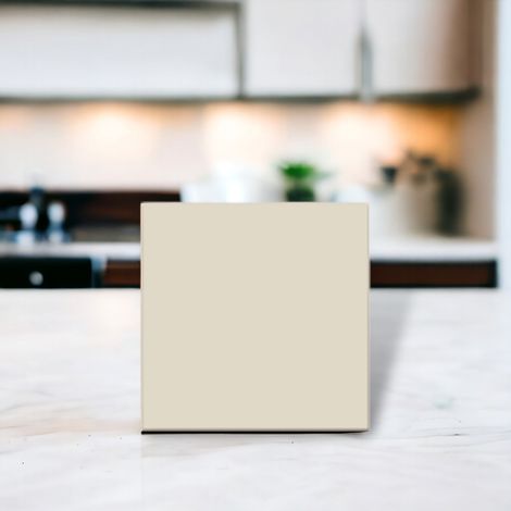 Carrelage décoratif beige mat, lot de 30
