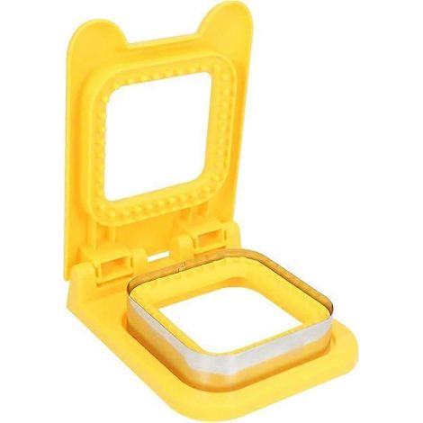Coupe-sandwichs, appareil à sandwichs - Appareil pour le déjeuner - Coupe-sandwichs et scelleuse, boîtes à déjeuner pour le petit-déjeuner (jaune) (1/5)
