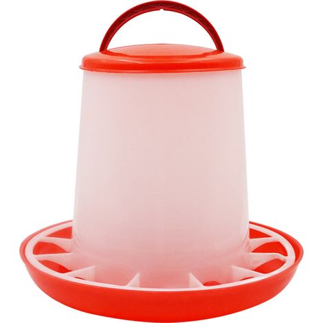 Équipement d'élevage avicole : Seau à nourriture / Mangeoire pour poules — Capacité de 1,6 kg