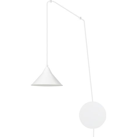 Lampada a Sospensione Abramo, Acciaio verniciato a polvere, Bianco, 400x400x60 cm
