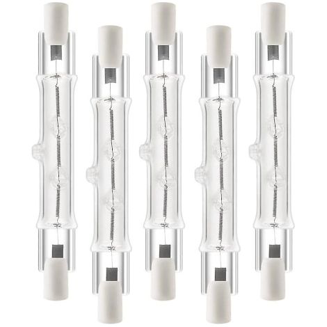5er-Pack R7s 118 mm 300 W 220 V, R7s Halogen-Linearlampe, dimmbare Halogenlampe, geeignet für Bauarbeiten (1/5)