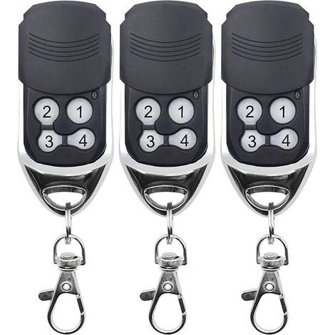 Largeight – Télécommande universelle 433MHz – 4 canaux – Compatible avec portes de garage et portails – Programmation rapide en 30s