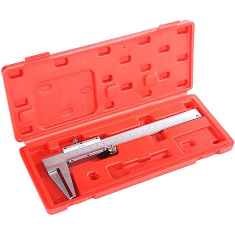 Jeffergarden Pied à coulisse à rainure intérieure, vernier, précision de 0,02 mm, acier au carbone, pour instruments de mesure. (1/5)