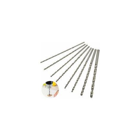 Verlängertes Spiralbohrer-Set, XU, HSS, 8-teilig