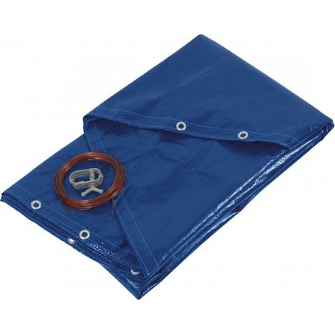funda protectora para piscinas redondas 520cm azul - PRBP140R52 - Ribitech -
