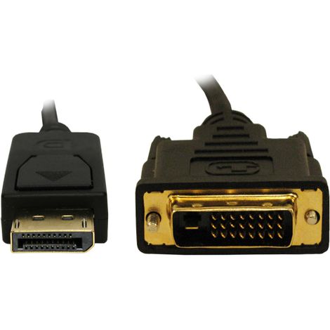 Câble DisplayPort RS PRO, DisplayPort/ DVI-D M /M en 2m ( Prix pour Paquet de 5 )