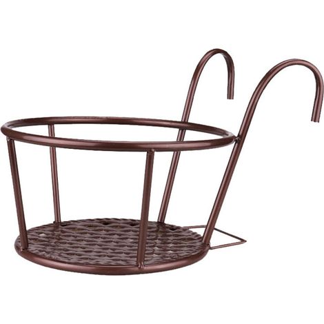 Leichter, geometrischer Pflanzenständer aus Metall für Blumentöpfe, Bronze-Finish, für drinnen und draußen – Elegante Präsentation für runde Töpfe, modernes Design, stabil, Wohnaccessoire (1/3)