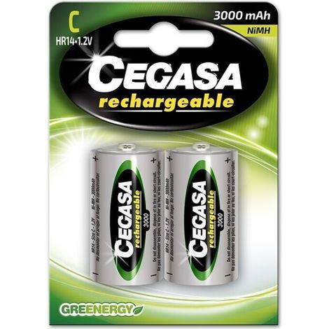 Pila Recarga CEGASA Tipo C HR14 3000 mAh BL2 (1/2)