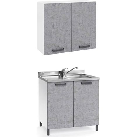 Mobile cucina componibile con sottolavello e pensile