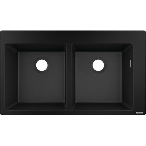 S510-F770 Evier encastré 370/370 noir graphite