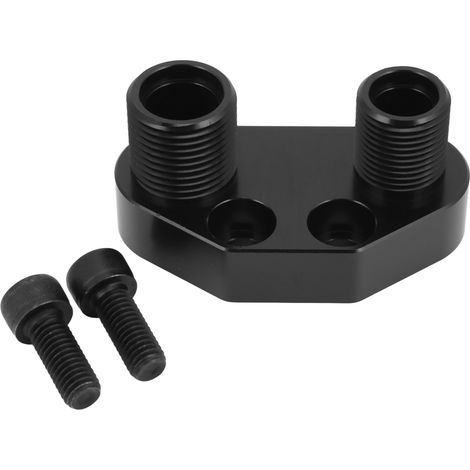 Kit raccord collecteur climatisation en métal noir pour compresseur SD7, accessoire auto, ensemble de montage (1/5)