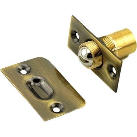 2 Pcs Loquet de Porte de Garde Robe Fermoir Loquet Bille Encastrable Porte Rouleau Bille Attraper Mortaise Serrure Réglable Rouleau Bille Meubles Loquet de Porte Or, (1/5)