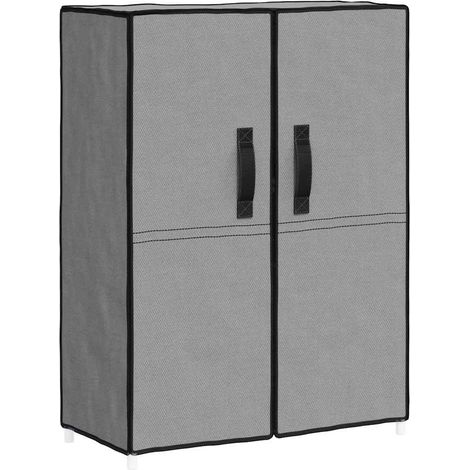 Maison Exclusive - Armoire à chaussures Gris 60x28x90 cm Tissu (1/5)