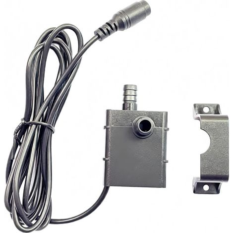 Minibomba de agua/aceite extremadamente silenciosa, 12 V CC, 5 W, sin escobillas, impermeable y sumergible, para fuentes/acuarios, caudal 260 l/h, altura de elevación 350 cm. (1/5)