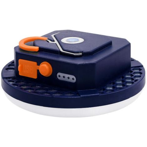 Lanterne Camping Portable, 4800 mAh USB Rechargeable Lumière de Tente avec Base Magnétique, IP65 Résistant l'eau LED Lampe 4 Modes d'Éclairage pour Camping Randonnée Cave