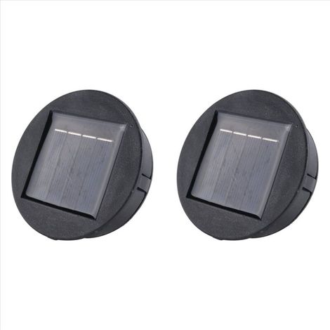 Lot de 2 Batteries Rondes Li-Ion pour Éclairage LED Solaire Smart Garden avec Chargeur (1/4)