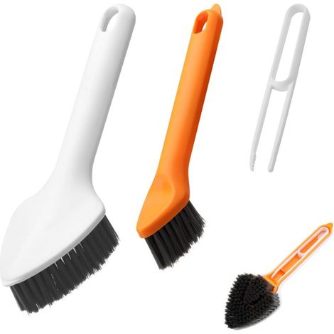 [NEVER USED] in 1 Cleaning Brush, Crevice Cleaning Brush, Scrub Brush, Bathroom Cleaning Brush, Long Handle Scrub Brush, Narrow and Stiff Spot Cleaner