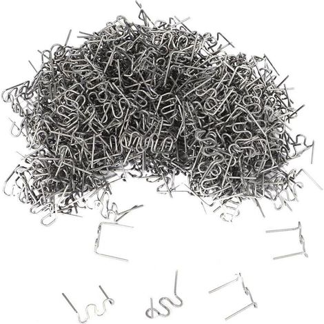 CHIODI GRAFFETTE PUNTI METALLICI 500 PZ SALDATORE PLASTICA SALDARE 0.8mm TIPO S
