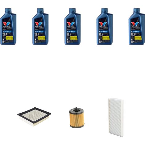 Kit tagliando 3 FILTRI e 5L OLIO compatibile con Fiat Croma II 2.2 16v 108kw dal 2005 (1/5)