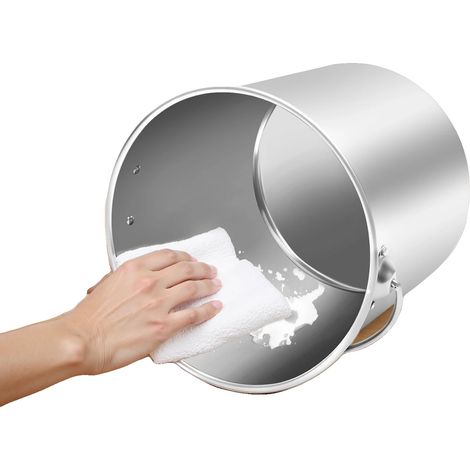 Seau, Acier Inoxydable 304, Capacité 20L, Dimensions 27 cm x 42,5 cm, Épaisseur 1,6 mm, Pèse 3 kg (1/5)