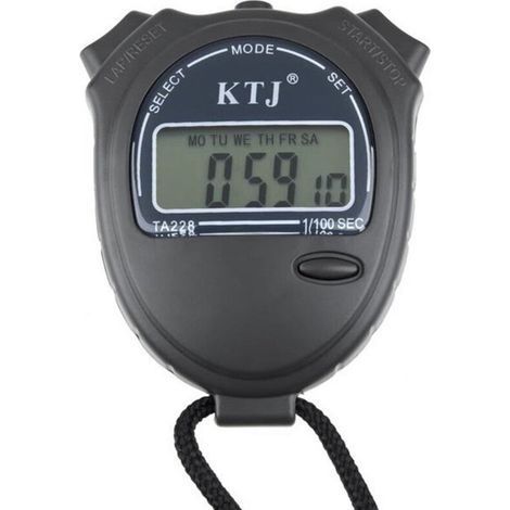 Chronographe Digital Avec écran Lcd Pro Sport Fitness Gym Ta228 (1/5)