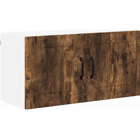 Meubles de Rangement,Armoire de cuisine Chêne fumé 80 x 31 x 40 cm Bois d'ingénierie CFW915685 (1/5)