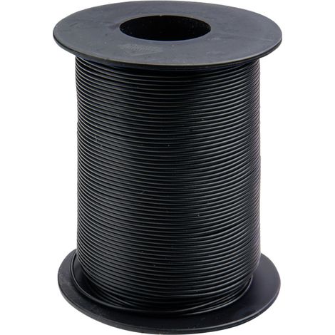 Donau Elektronik 105-1-100 Fil de câblage 1 x 0.20 mm² noir 100 m W737101