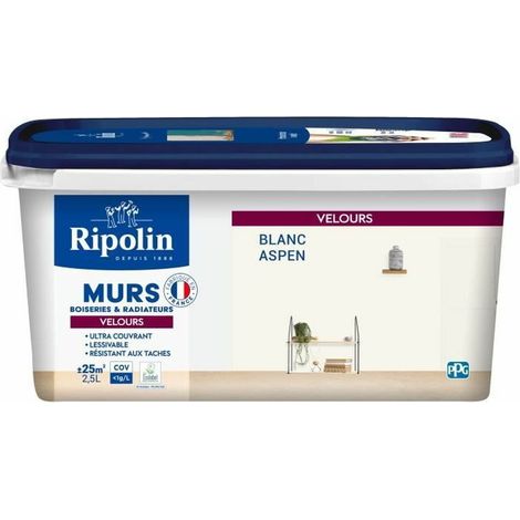Ripolin Dekorationsfarbe Weiß Aspen Elegantes Velvet