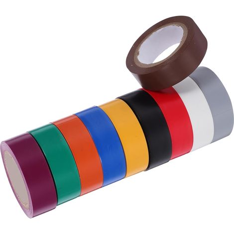 Ruban isolant électrique en PVC, 10 rouleaux, forte adhérence pour (1/5)