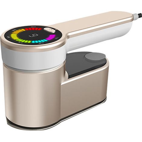 Mini défroisseur vapeur de voyage, défroisseur vapeur portable à LED - 1200 W, doré (1/5)
