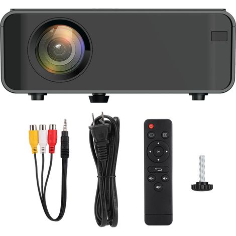 Projecteur LED Mini HD 1080P avec Double USB et HDMI, Version Standard 480P, Noir, 110-240V (Prise US) (1/5)