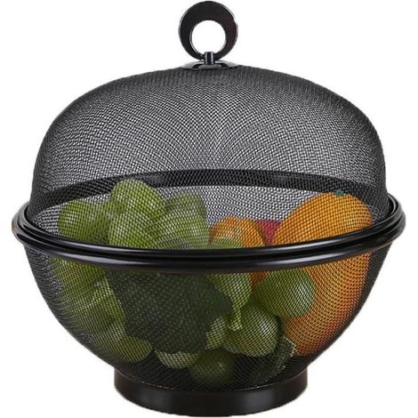 Corbeille à Fruits - Maille - Grande Capacité - Couvercle - Métal - Contemporain (1/3)