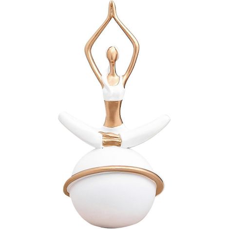 Décorations de fêtes décoration maison ornements de bureau fille mignonne yoga artisanat en résine fait main pour fête des mères anniversaire de mariage Saint-Valentin anniversaire (1/5)