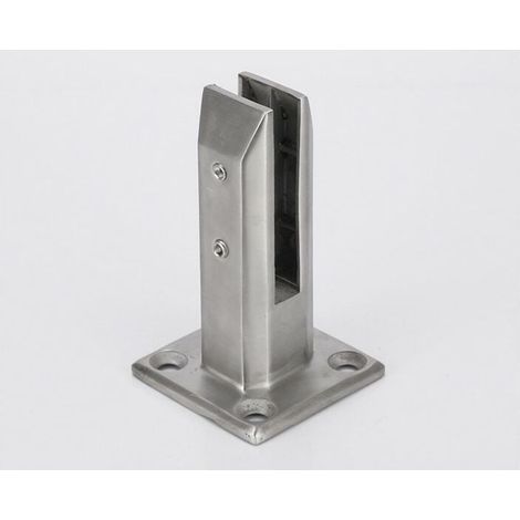 Pince à verre en acier inoxydable 304 de haute qualité, accessoires complets pour une installation facile sur une clôture de balcon ou de jardin, support rond pour balustrade (1/5)