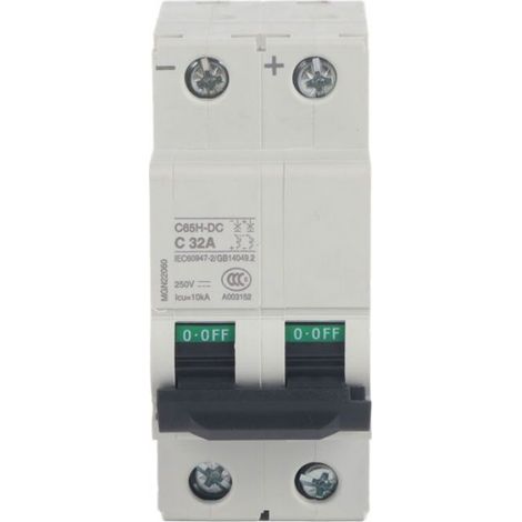 lectrique Miniature C65H-DC Disjoncteur 2P 250V Air Commutateur (32A) (1/5)