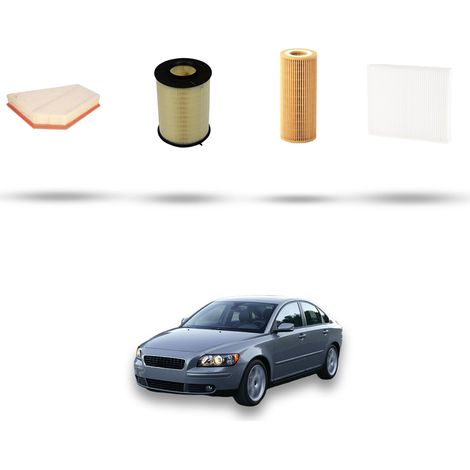 Kit tagliando 4 filtri compatibile con Volvo S40 II 2.4 CDI 120kw dal 2007 al 2010 (1/5)