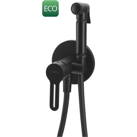 Sapho - Ensemble mitigeur encastré avec douchette de bidet, avec corps d’encastrement, noir mat 1103-15 (1/4)
