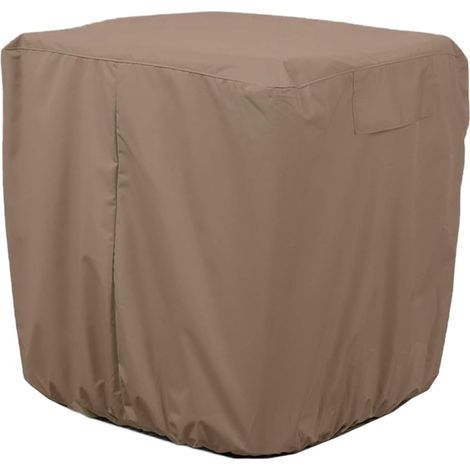 Housse Protection Clim 26x26x32 Pouces Couleur Café(Brown 26W26D32Hinch) Oxford 4200D pour robuste, protection UV intense, empêche oxydation, couleur café discrète (1/5)