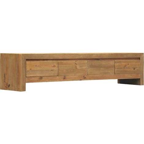 Meuble TV avec tiroirs en bois recyclé Blaise (1/5)