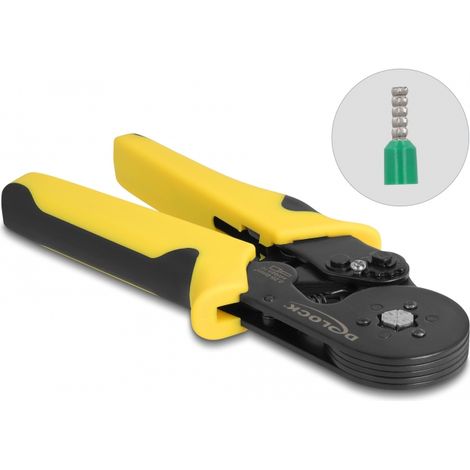 Delock Herramienta para prensar terminales de cable autoajustable - hexagonal