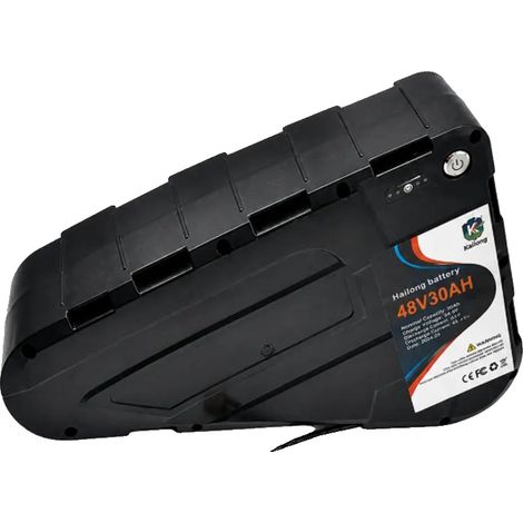 Batería para bicicleta eléctrica, 48 V, iones de litio, capacidad de 30 Ah, enchufe de 48 V y 30 Ah con conector de 3 pines. (1/2)
